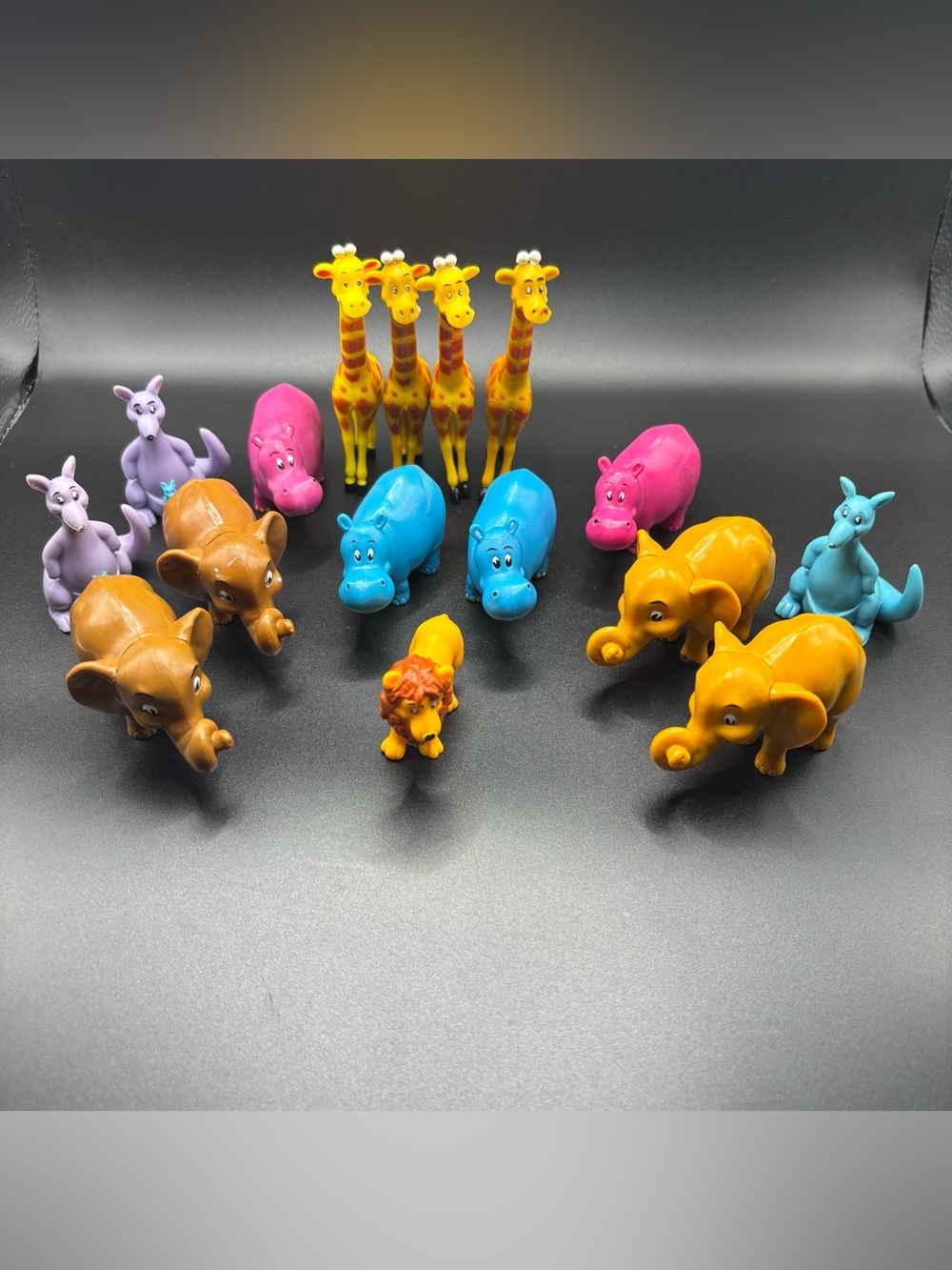 Vintage 2001 Doley Noah's Ark PVC Plastic Animal Figurines Lot - 16 Pieces